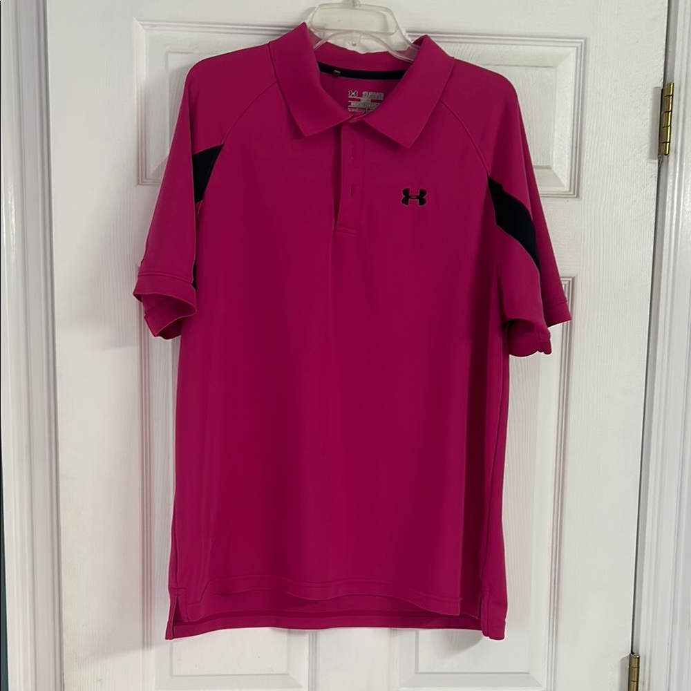 Under Armour Pink Polo Shirt